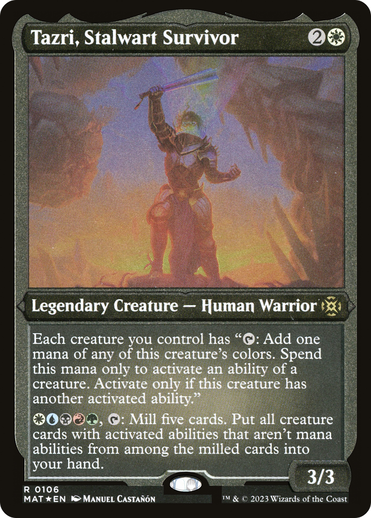 Tazri, Stalwart Survivor (MAT-106) -  Etched Foil