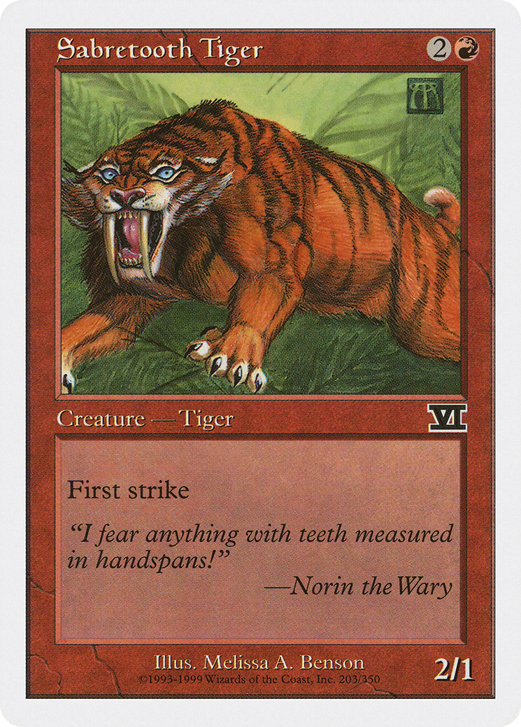 Sabretooth Tiger (6ED-203) -