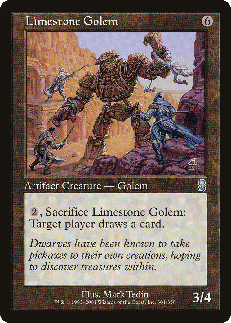 Limestone Golem (ODY-301) -  Foil