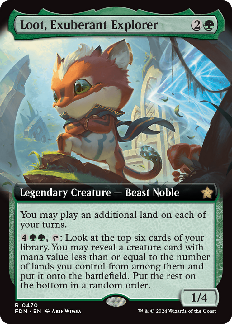 Loot, Exuberant Explorer (FDN-470) - : (Extended Art) Foil