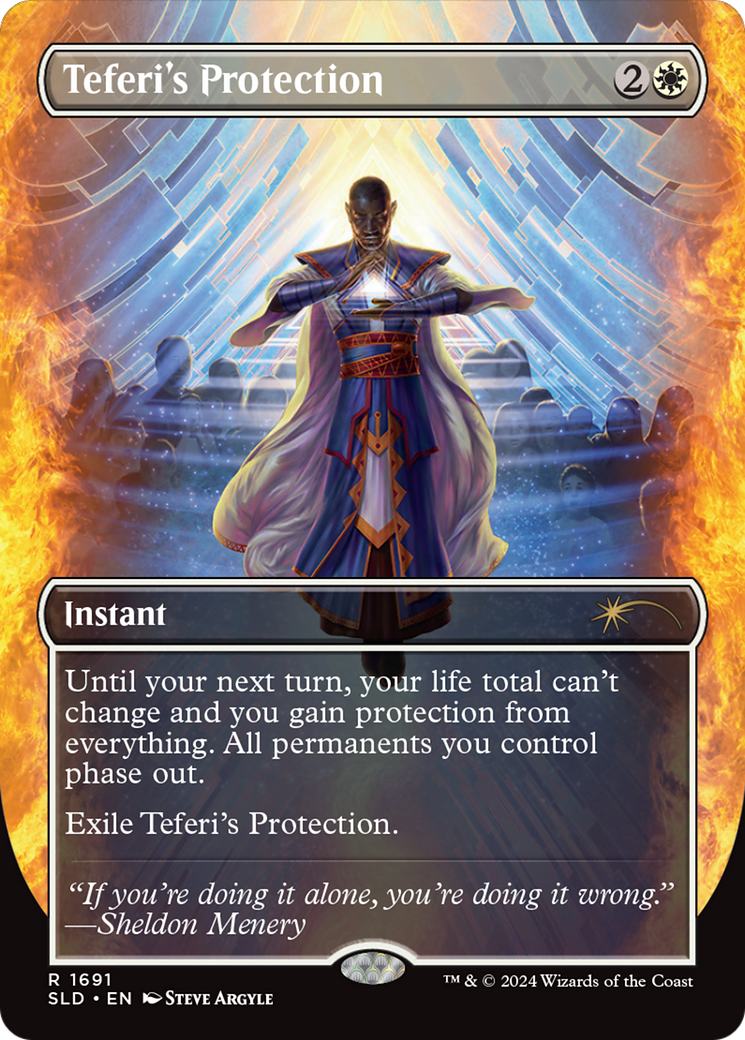 Teferi's Protection (SLD-1691) -  (Borderless) Foil