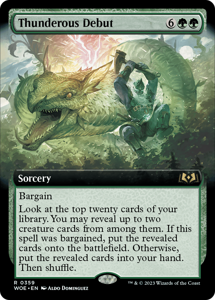 Thunderous Debut (WOE-359) - : (Extended Art) Foil