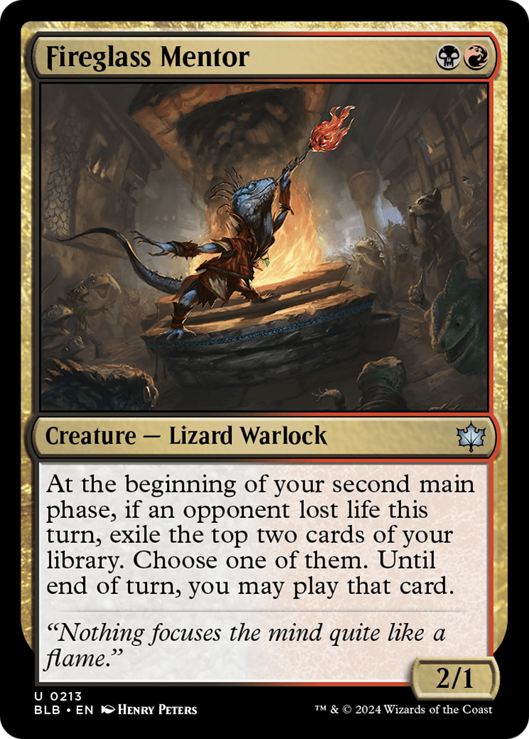 Fireglass Mentor (BLB-213) -  Foil