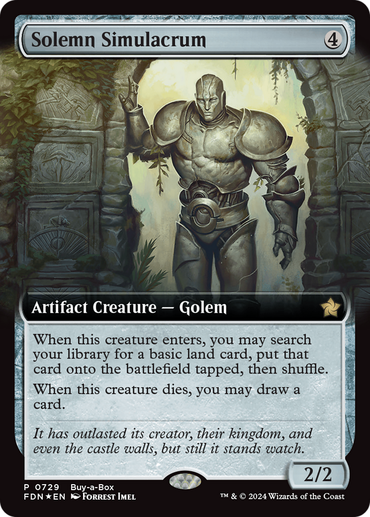 Solemn Simulacrum (FDN-729) - : (Extended Art) Foil