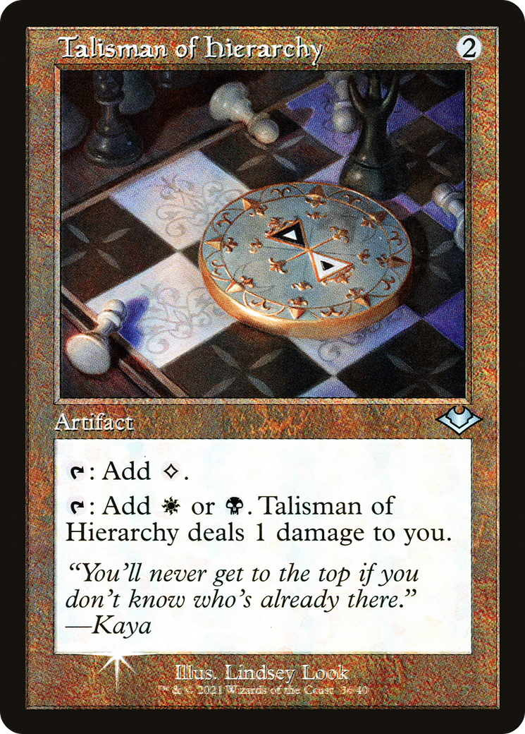 Talisman of Hierarchy (MH1-036) -  Etched Foil