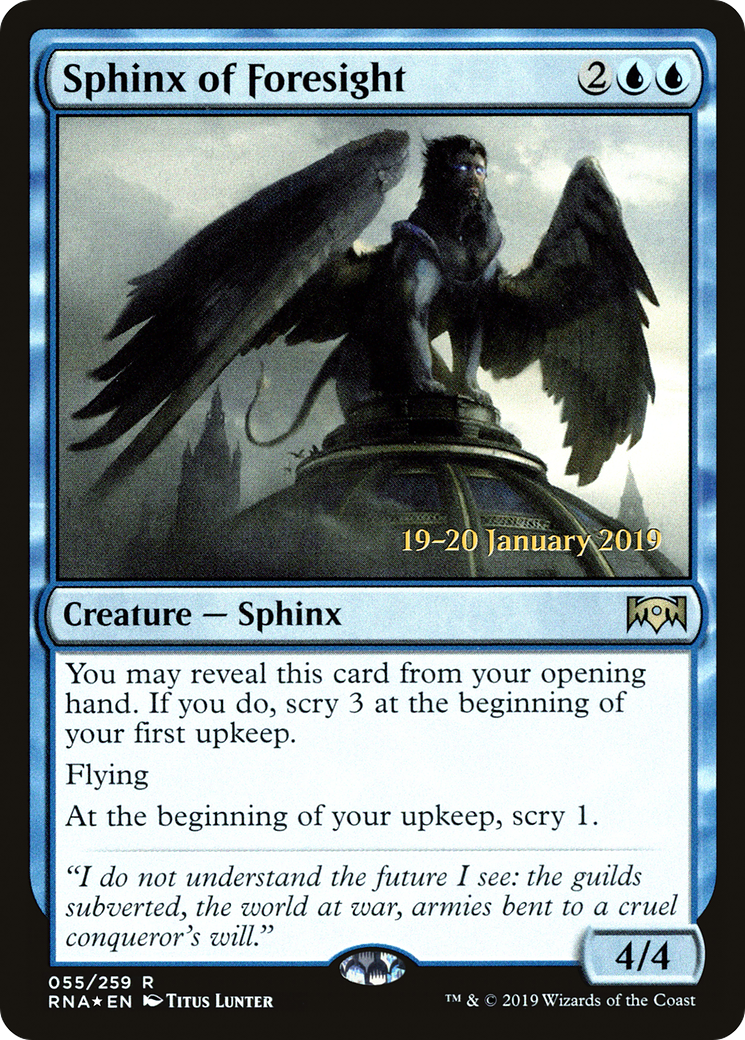 Sphinx of Foresight (PRE-55S) -  Foil