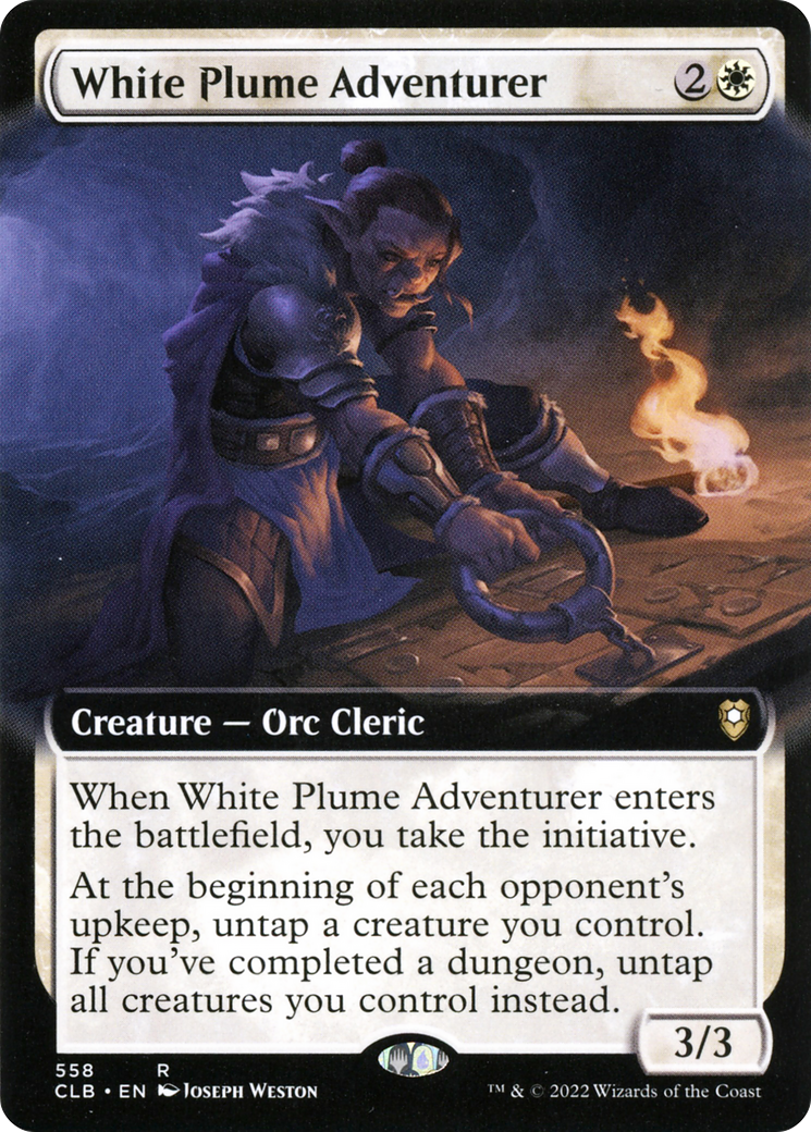 White Plume Adventurer (CLB-558) - : (Extended Art) Foil