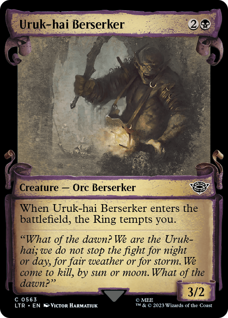 Uruk-hai Berserker (LTR-563) - : (Showcase) Foil