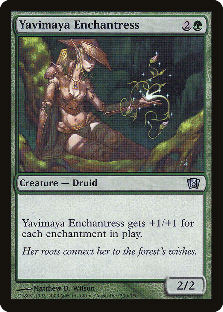 Yavimaya Enchantress (8ED-290★) -  Foil