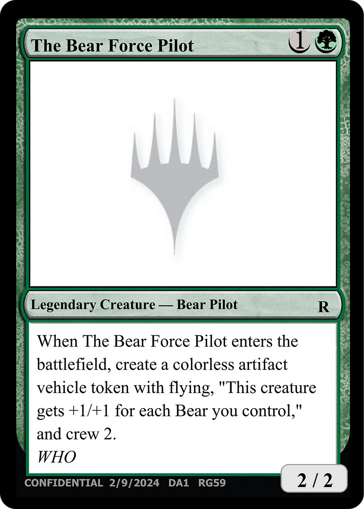 The Bear Force Pilot (DA1-RG59) -