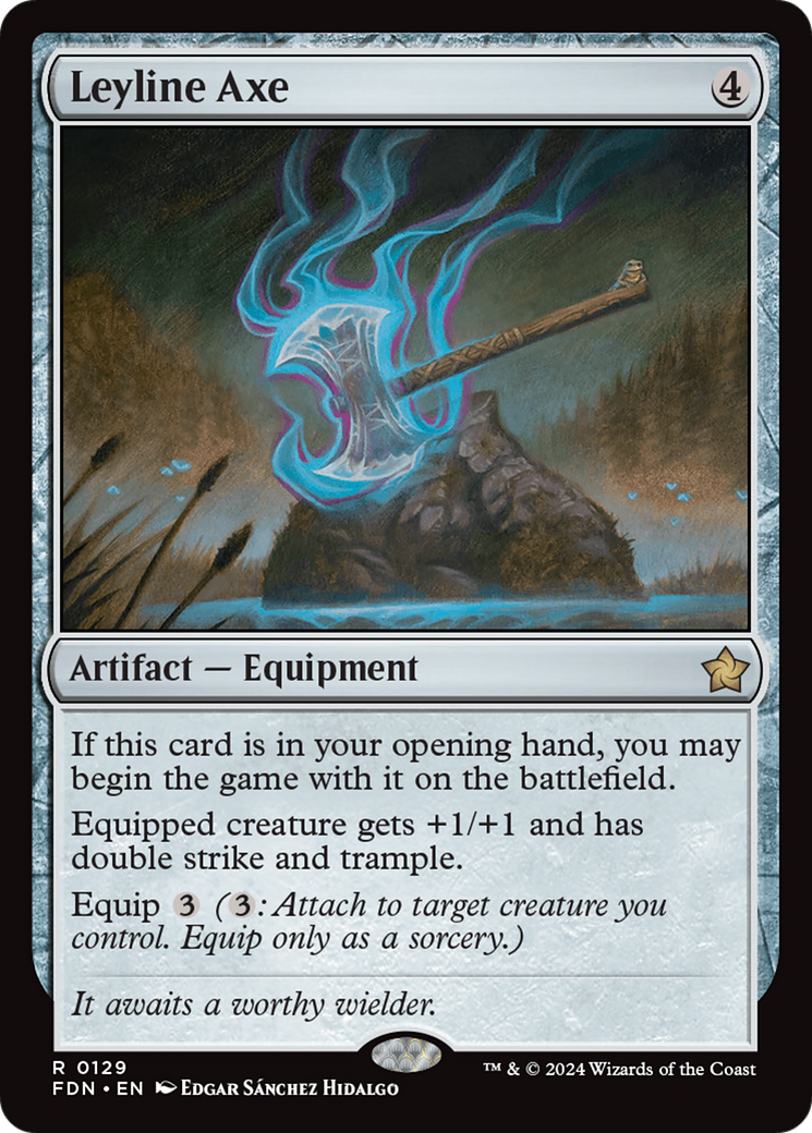 Leyline Axe (FDN-129) -  Foil