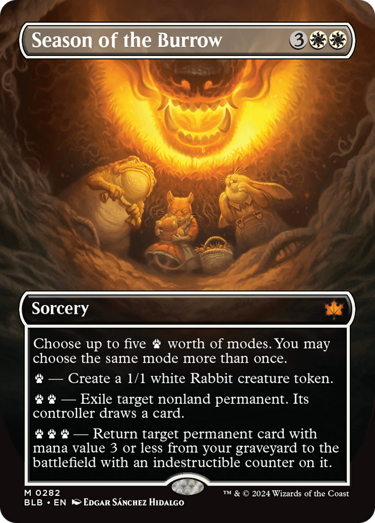 Season of the Burrow (BLB-282) - : (Showcase) (Borderless) Foil