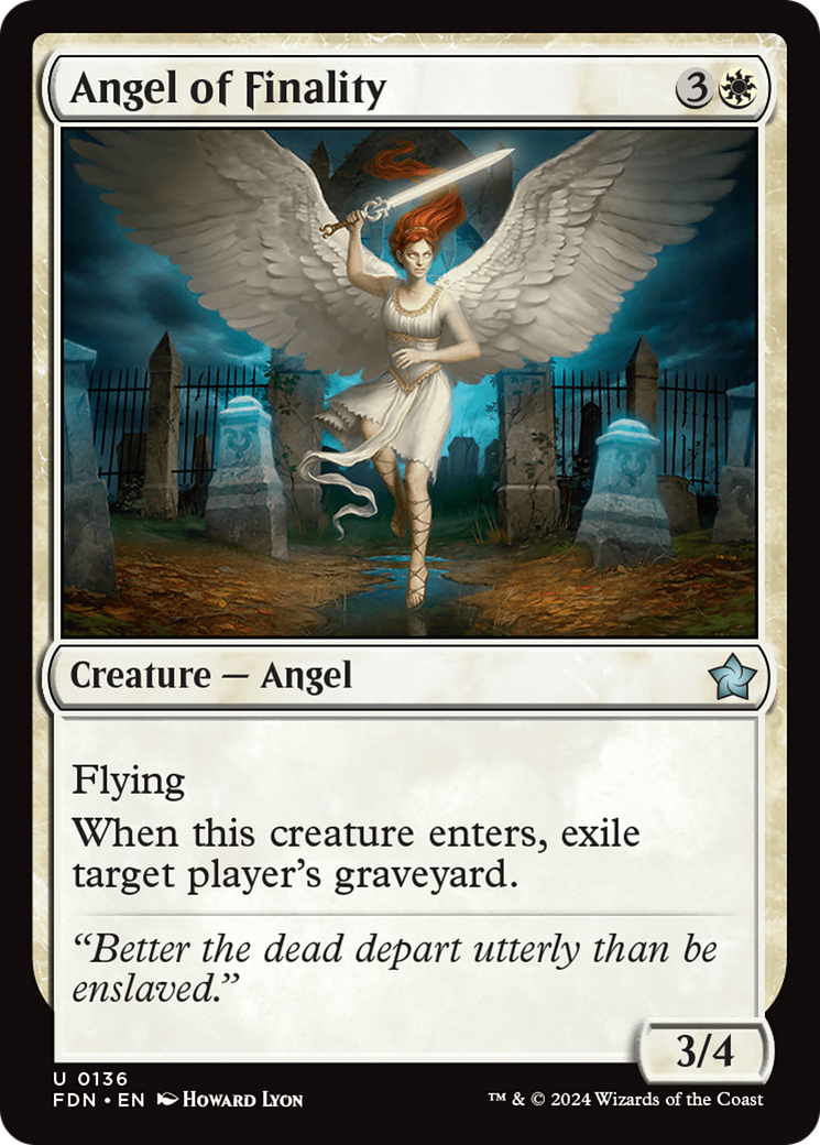 Angel of Finality (FDN-136) -  Foil