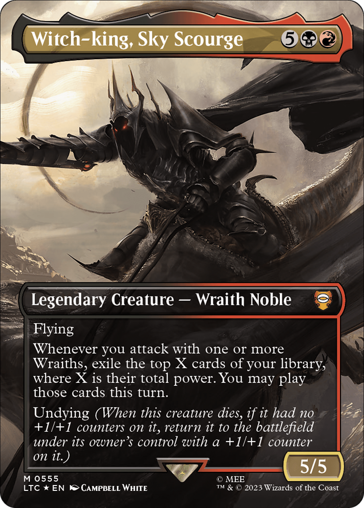 Witch-king, Sky Scourge (LTC-555) -  (Borderless) Foil