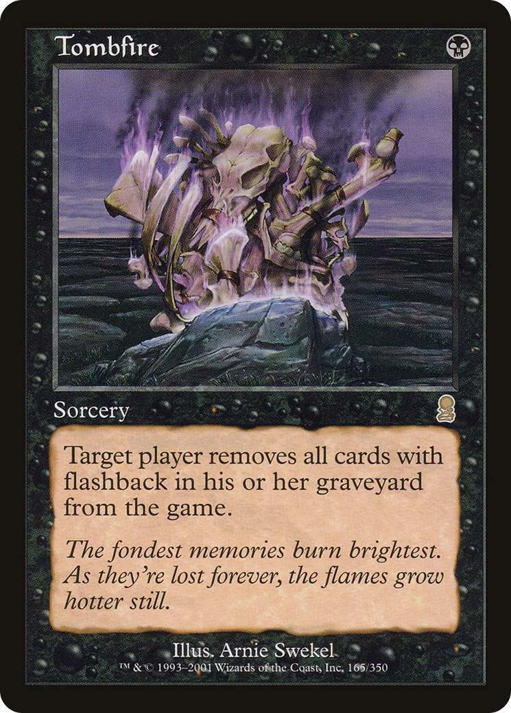 Tombfire (ODY-165) - : (tombstone) Foil