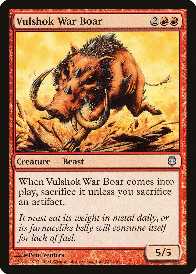 Vulshok War Boar (DST-072) -  Foil