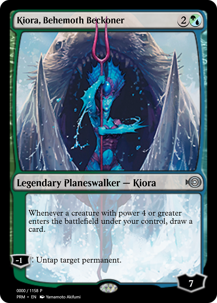 Kiora, Behemoth Beckoner (PRM-72293) -  Foil