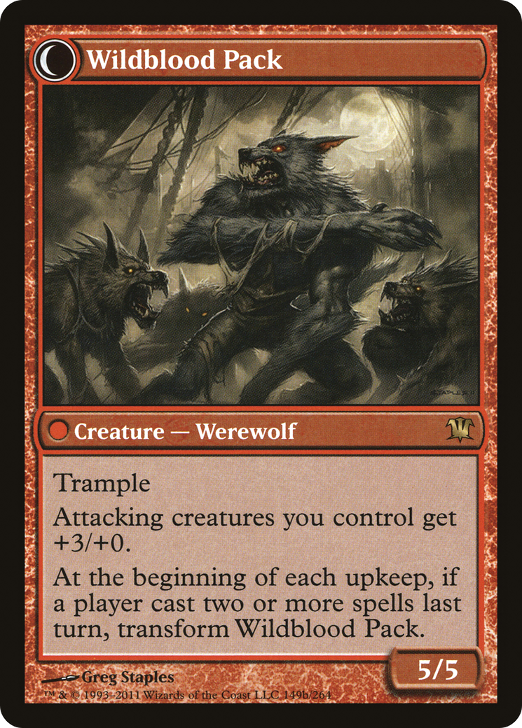 Instigator Gang // Wildblood Pack (ISD-149) - : (Double Faced Transform) Foil