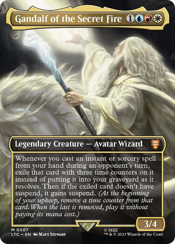 Gandalf of the Secret Fire (LTC-507) -  (Borderless)