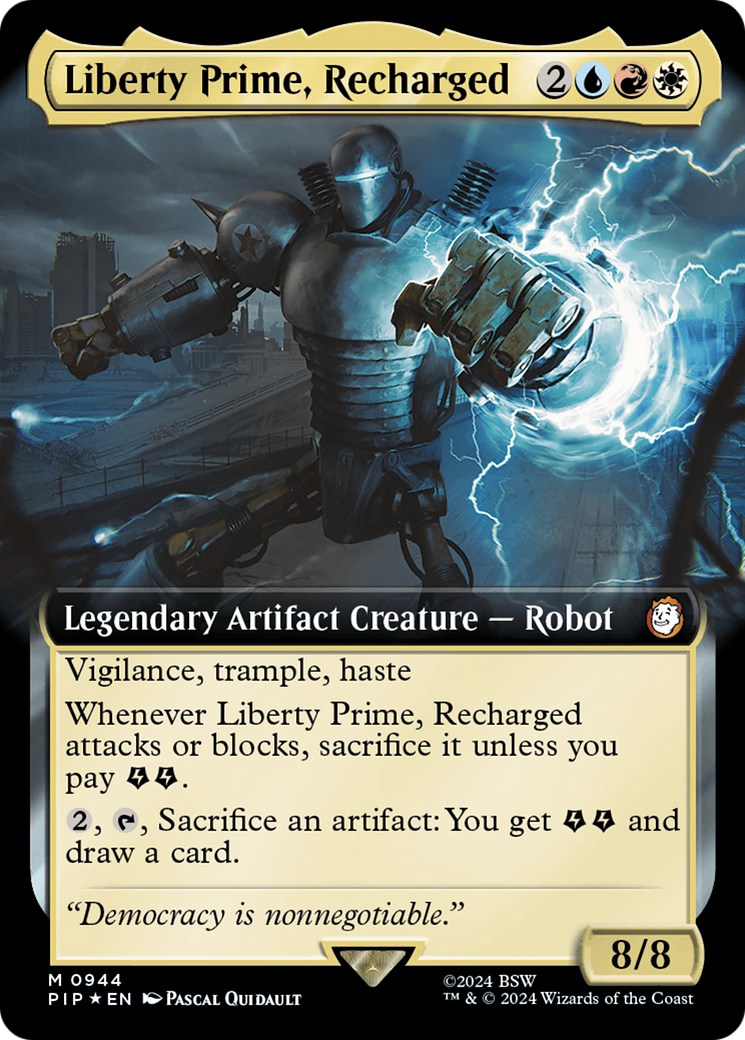 Liberty Prime, Recharged (PIP-944) - : (Extended Art) Foil