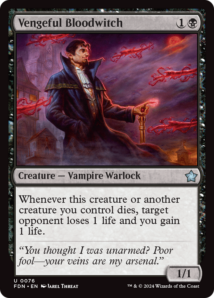 Vengeful Bloodwitch (FDN-076) -  Foil