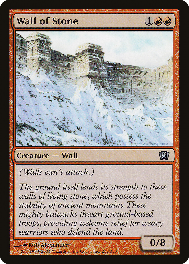 Wall of Stone (8ED-232★) -  Foil