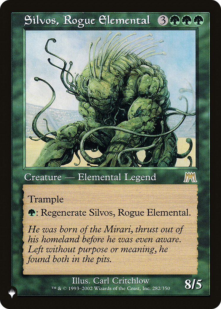 Silvos, Rogue Elemental (LIST-ONS-282) -