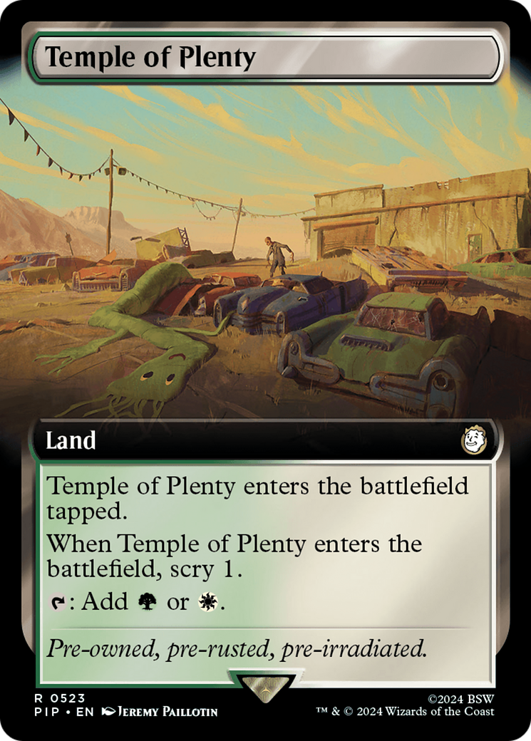 Temple of Plenty (PIP-523) - : (Extended Art) Foil