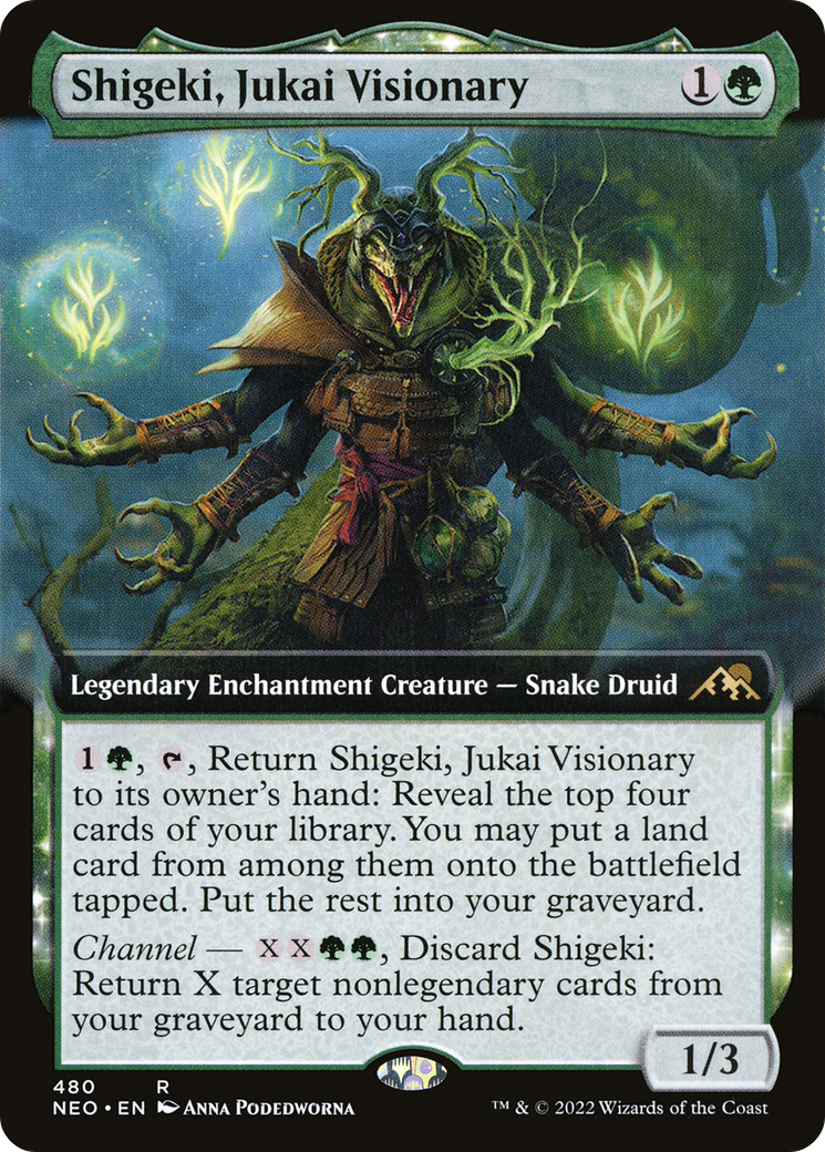 Shigeki, Jukai Visionary (NEO-480) - : (Extended Art, enchantment)