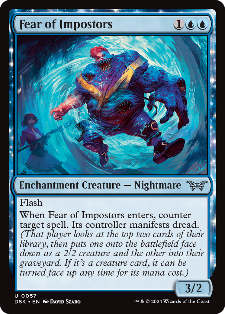 Fear of Impostors (DSK-057) - : (enchantment) Foil