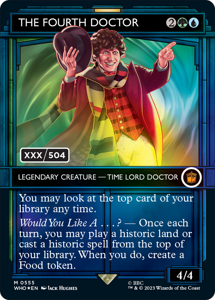 The Fourth Doctor (WHO-555Z) - : (Showcase) (Borderless) Foil