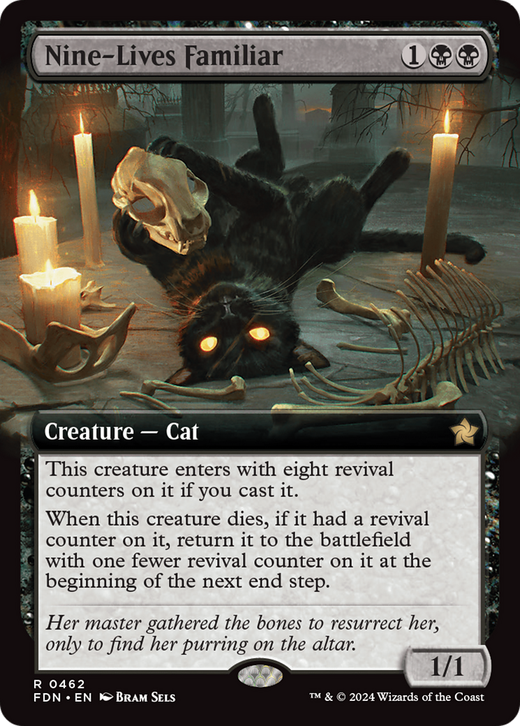 Nine-Lives Familiar (FDN-462) - : (Extended Art) Foil