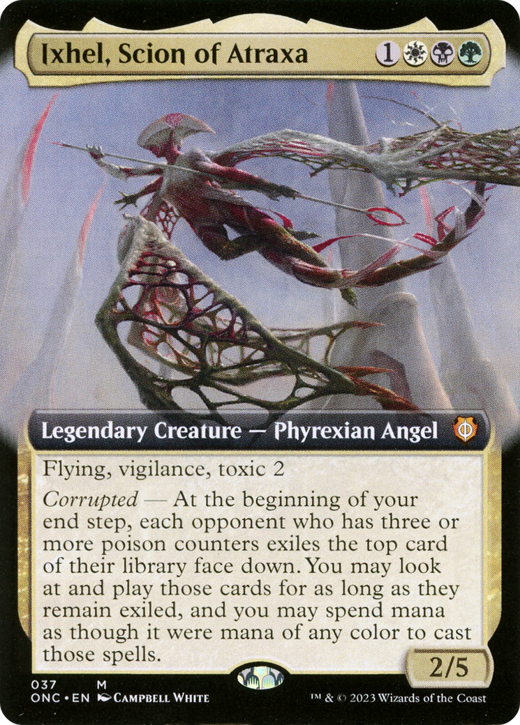 Ixhel, Scion of Atraxa (ONC-037) - : (Extended Art)