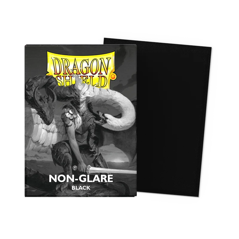 Dragon Shield Sleeves: Standard Matte Non-Glare - Black 100CT