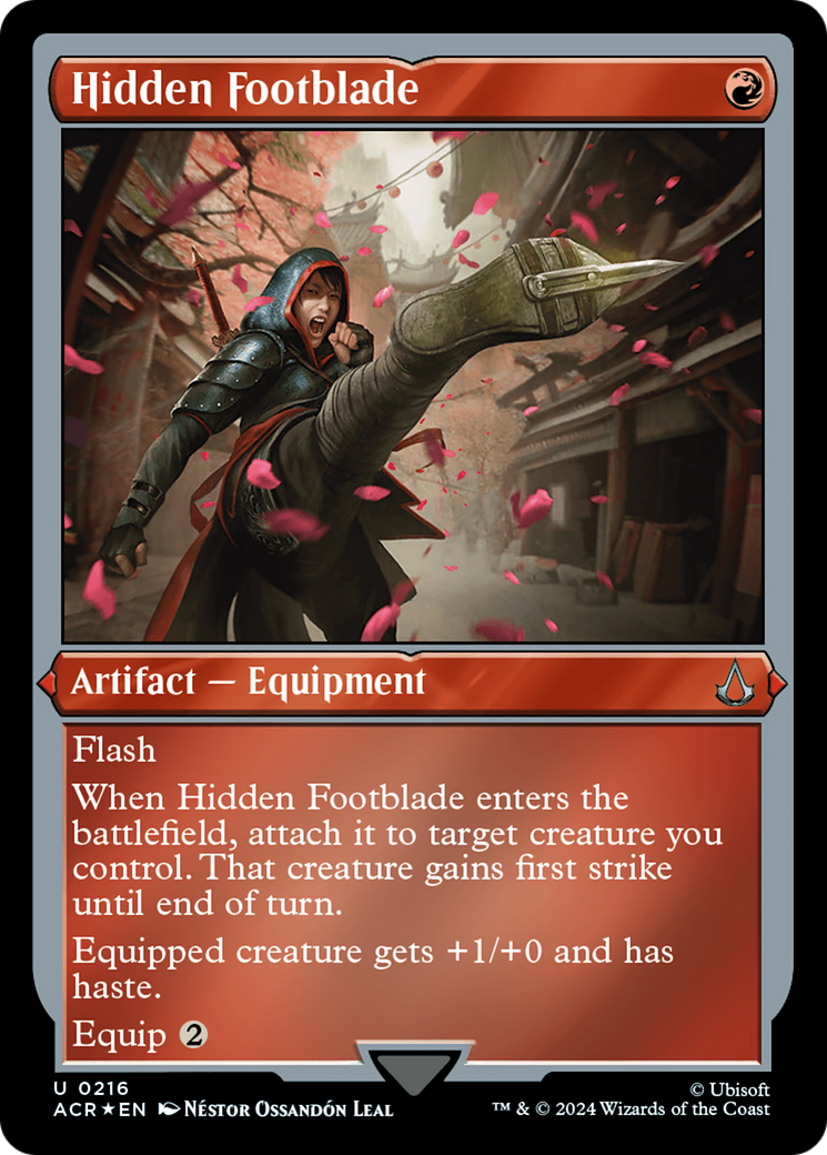 Hidden Footblade (ACR-216) -  Etched Foil