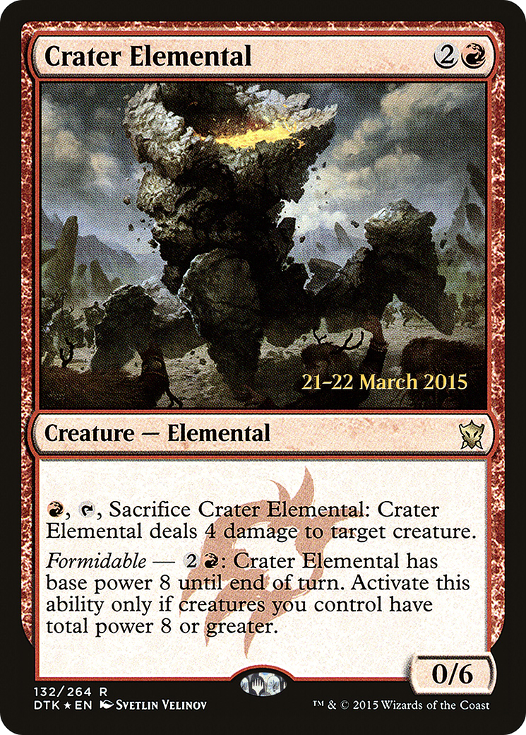 Crater Elemental (PRE-132S) -  Foil