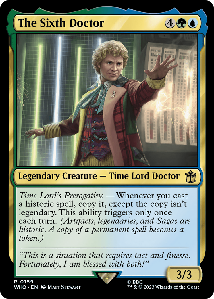 The Sixth Doctor (WHO-159) -  Foil