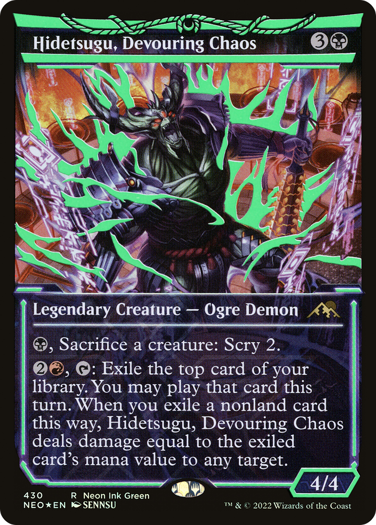 Hidetsugu, Devouring Chaos (NEO-430) - : (Showcase) Foil