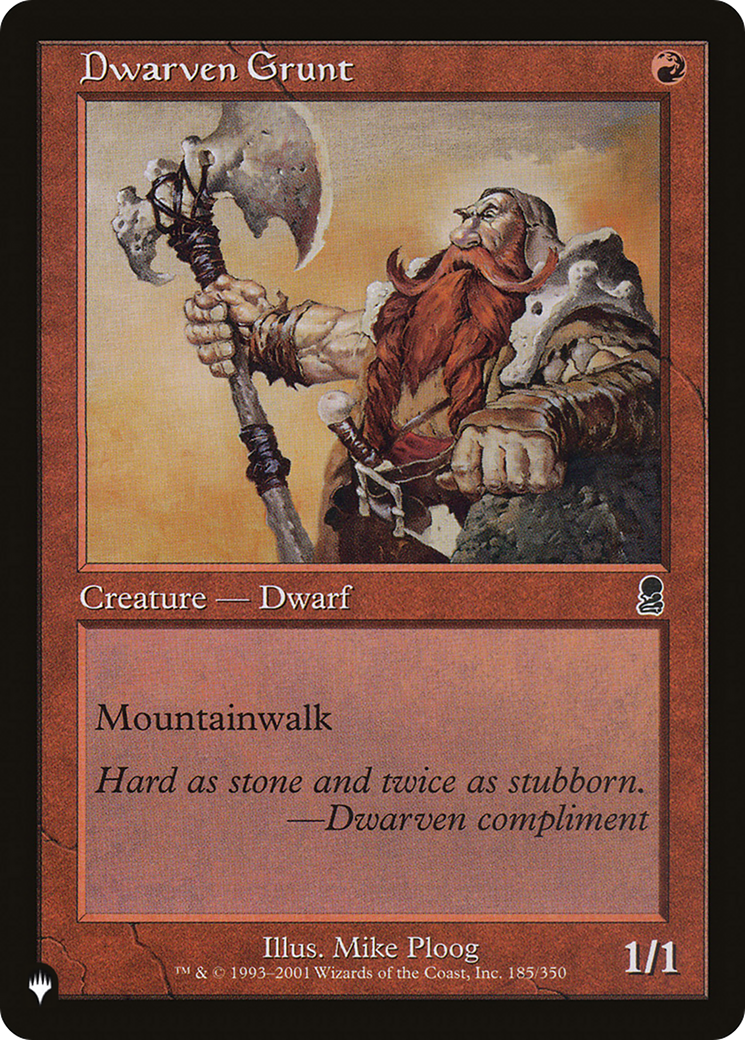 Dwarven Grunt (LIST-ODY-185) -