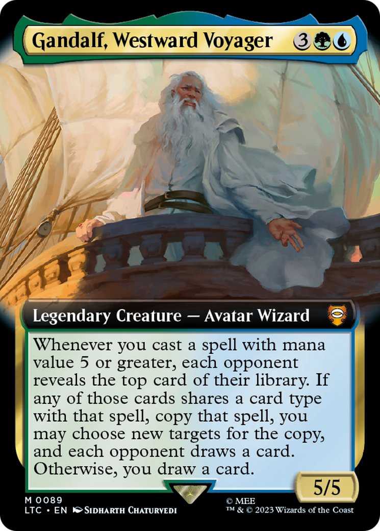 Gandalf, Westward Voyager (LTC-089) - : (Extended Art) Foil