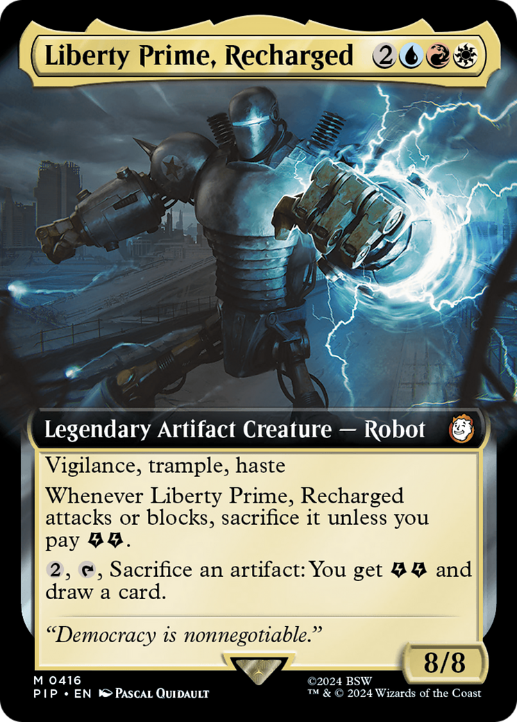 Liberty Prime, Recharged (PIP-416) - : (Extended Art) Foil