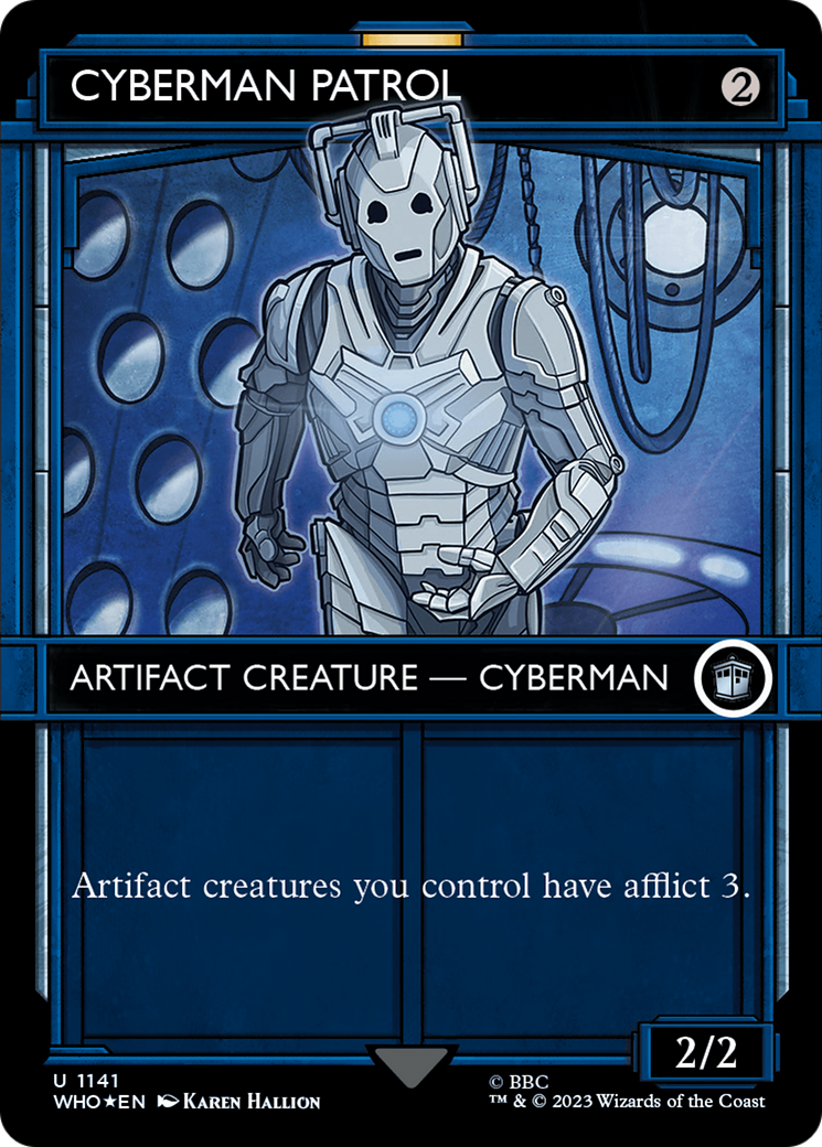 Cyberman Patrol (WHO-1141) - : (Showcase) (Borderless) Foil