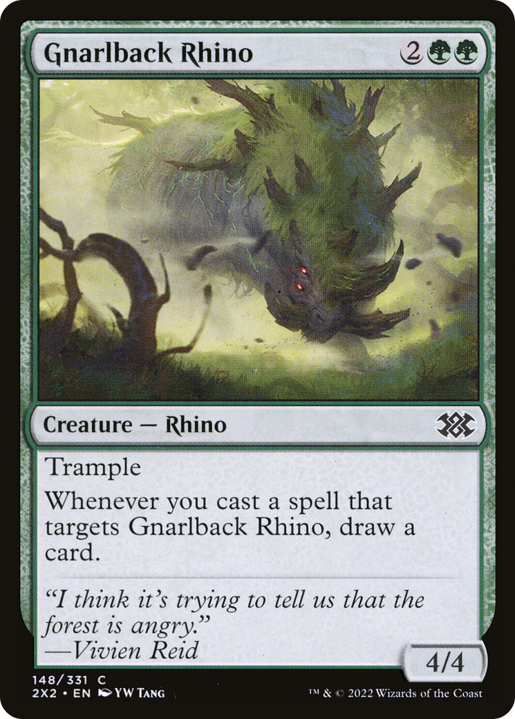 Gnarlback Rhino (2X2-148) -  Foil