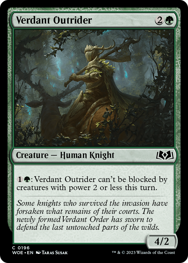 Verdant Outrider (WOE-196) -  Foil