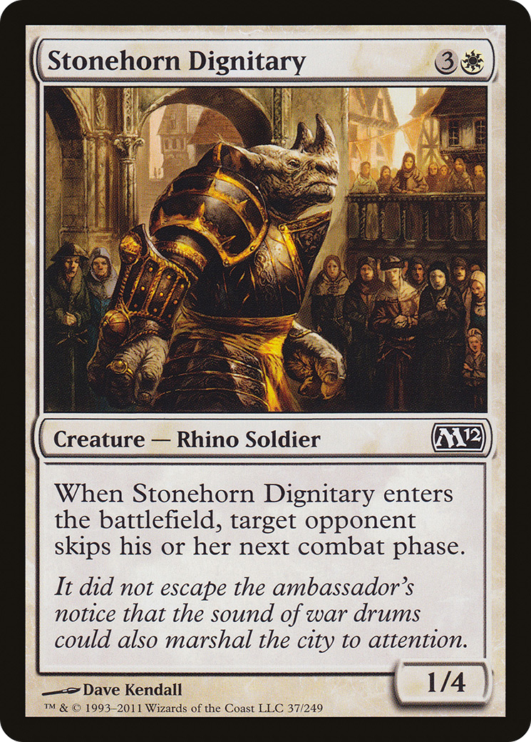 Stonehorn Dignitary (M12-037) -  Foil