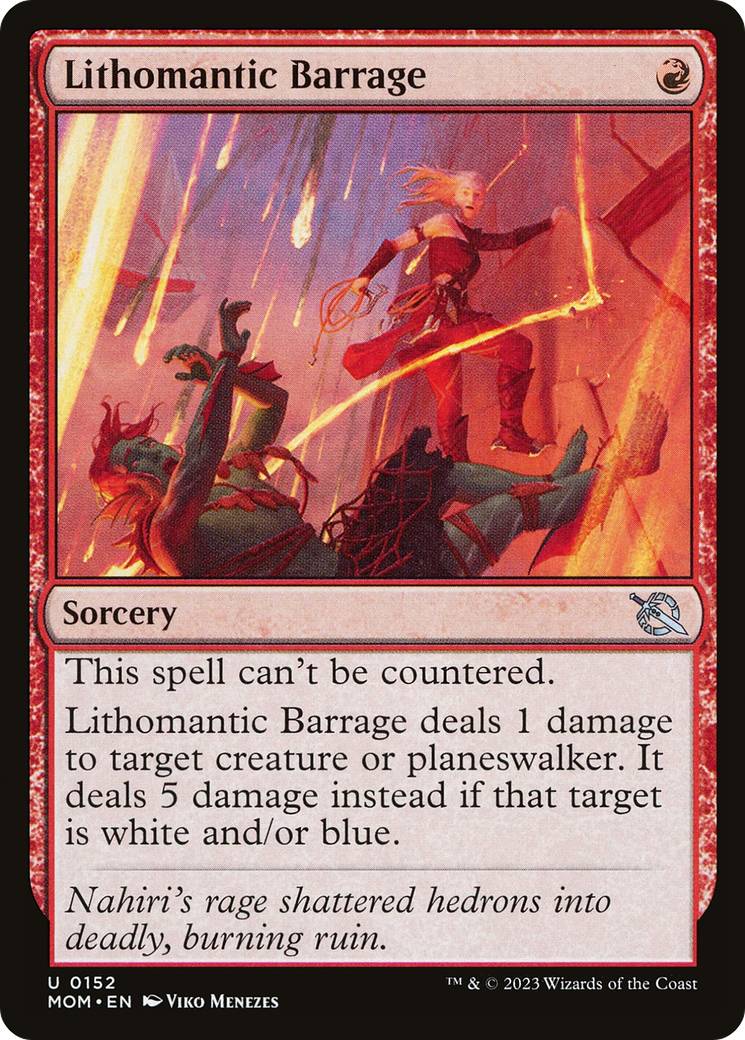 Lithomantic Barrage (MOM-152) -  Foil