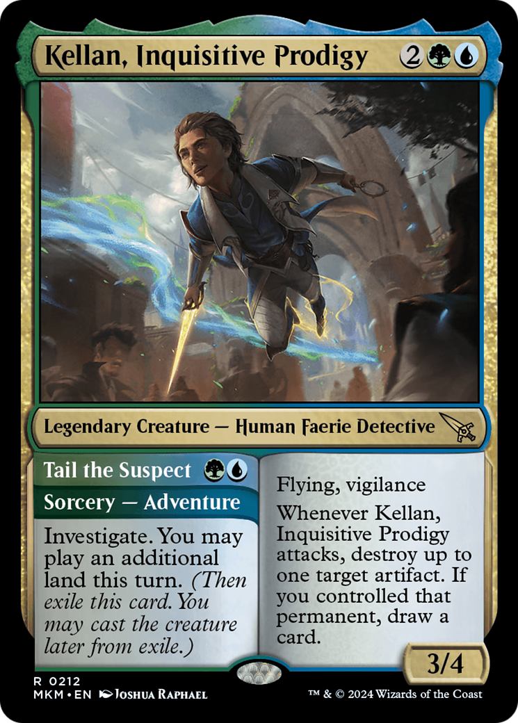 Kellan, Inquisitive Prodigy // Tail the Suspect (MKM-212) -  Foil