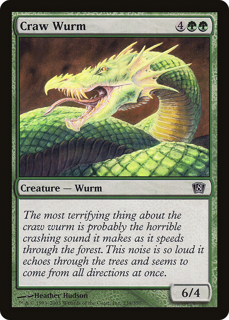 Craw Wurm (8ED-239★) -  Foil