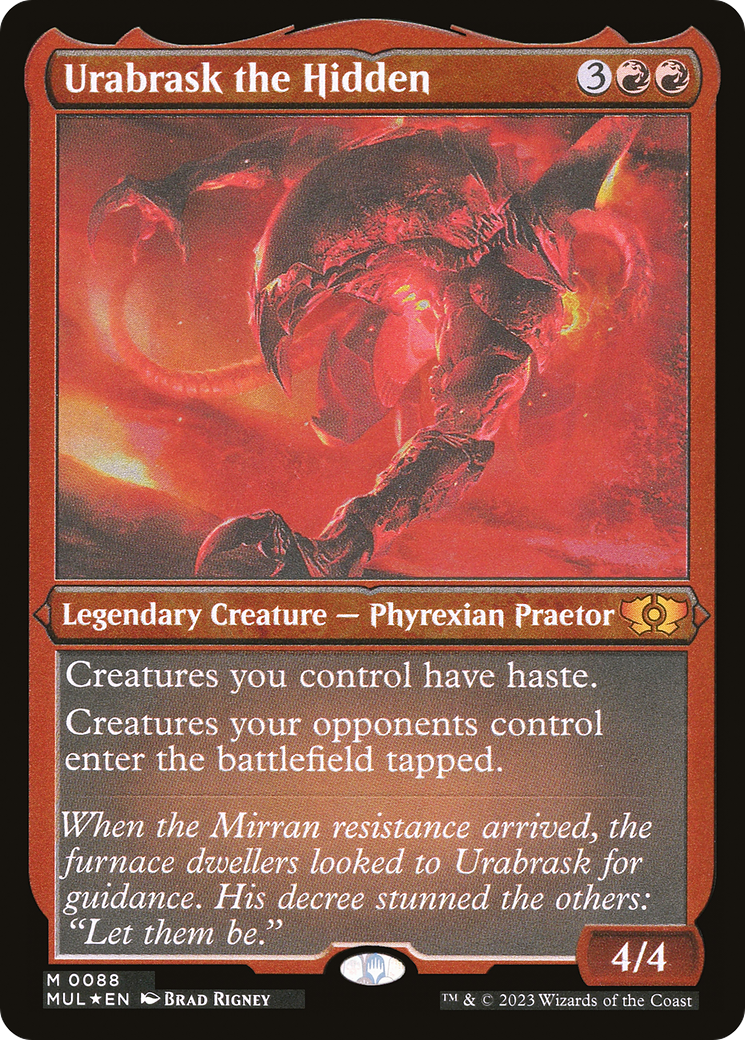 Urabrask the Hidden (MUL-088) -  Etched Foil