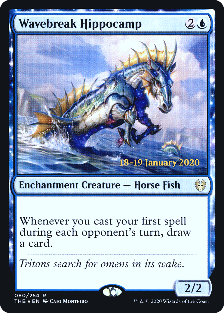 Wavebreak Hippocamp (PRE-80S) - : (enchantment) Foil